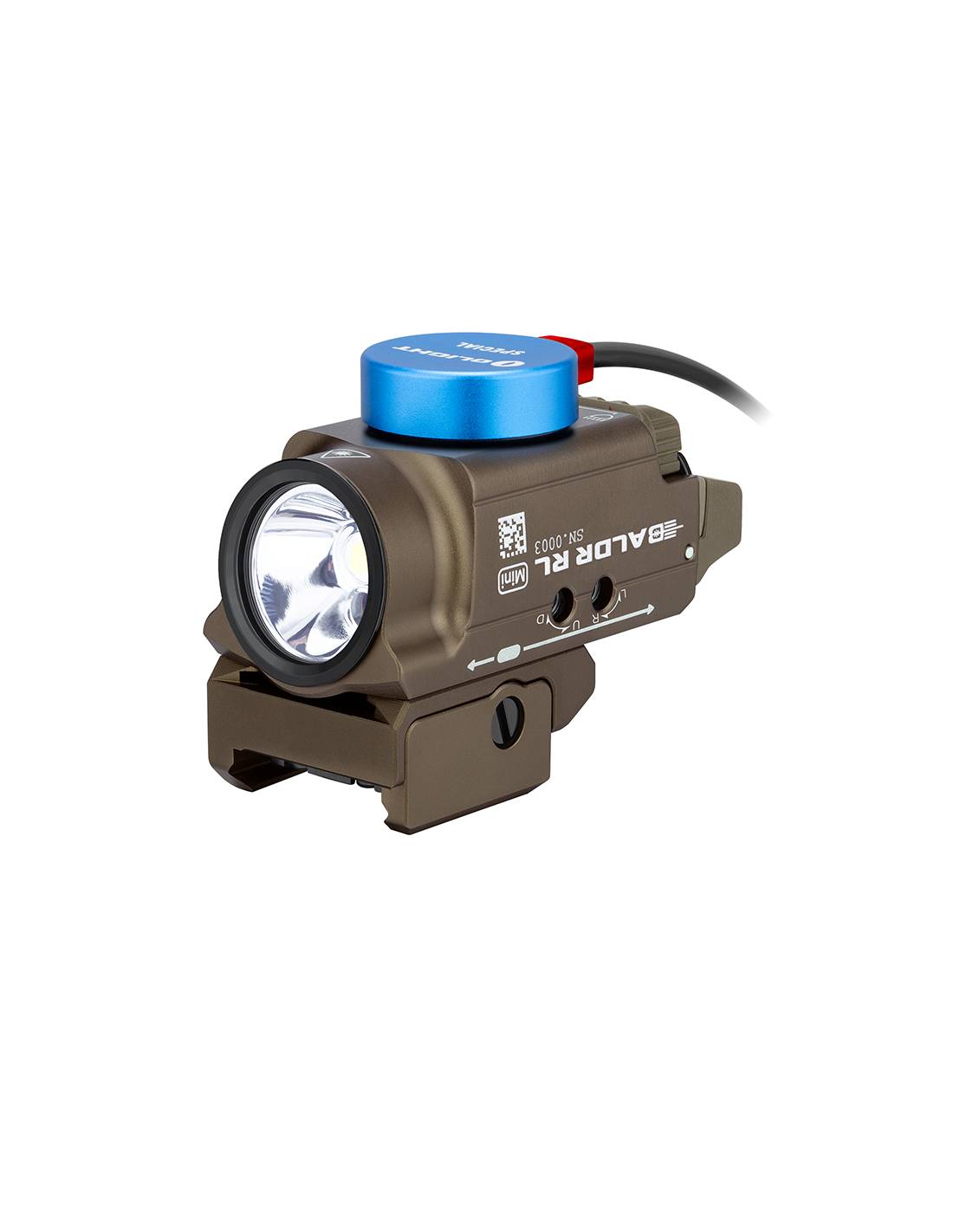 Linterna para Arma con Láser Rojo OLIGHT Baldr RL Mini 600 lúmenes
