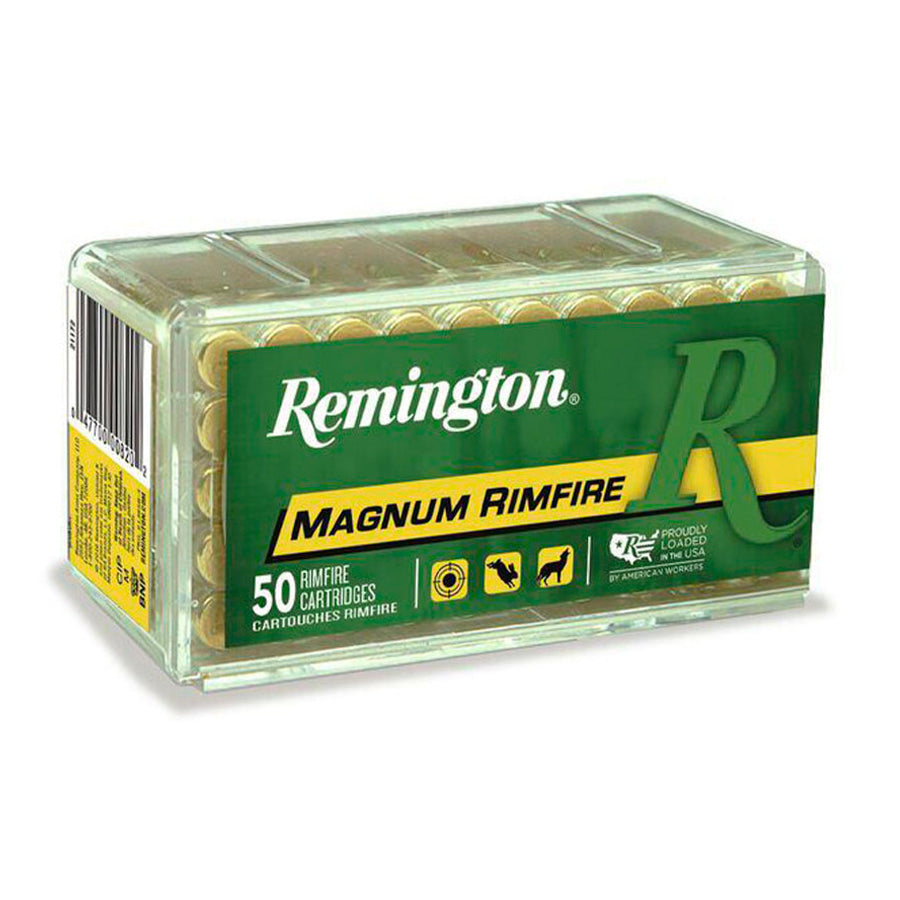 Munición metálica REMINGTON Magnum Rimfire - punta PSP blanda apuntada