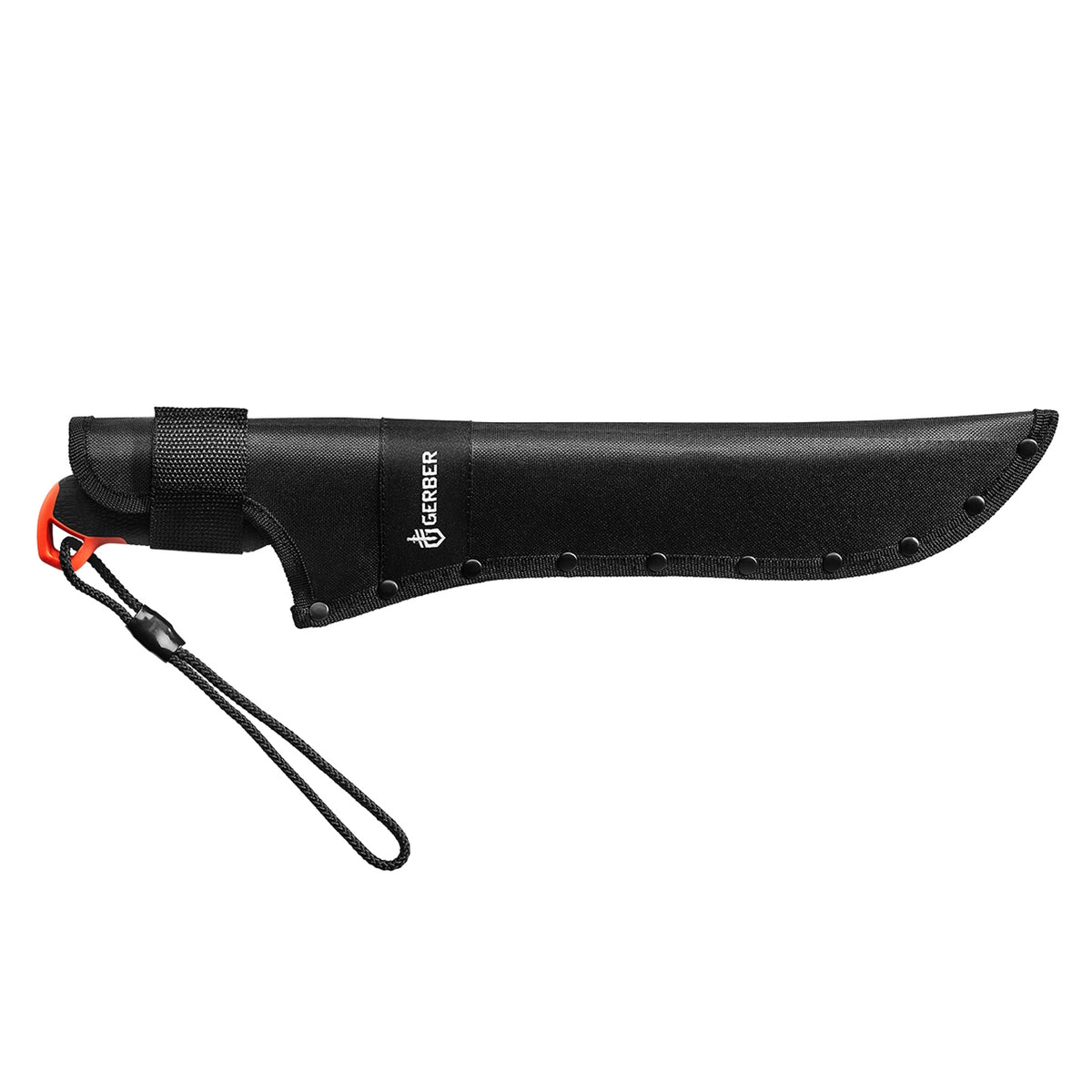 Machete compacto Clearpath filo mixto negro/naranja GERBER