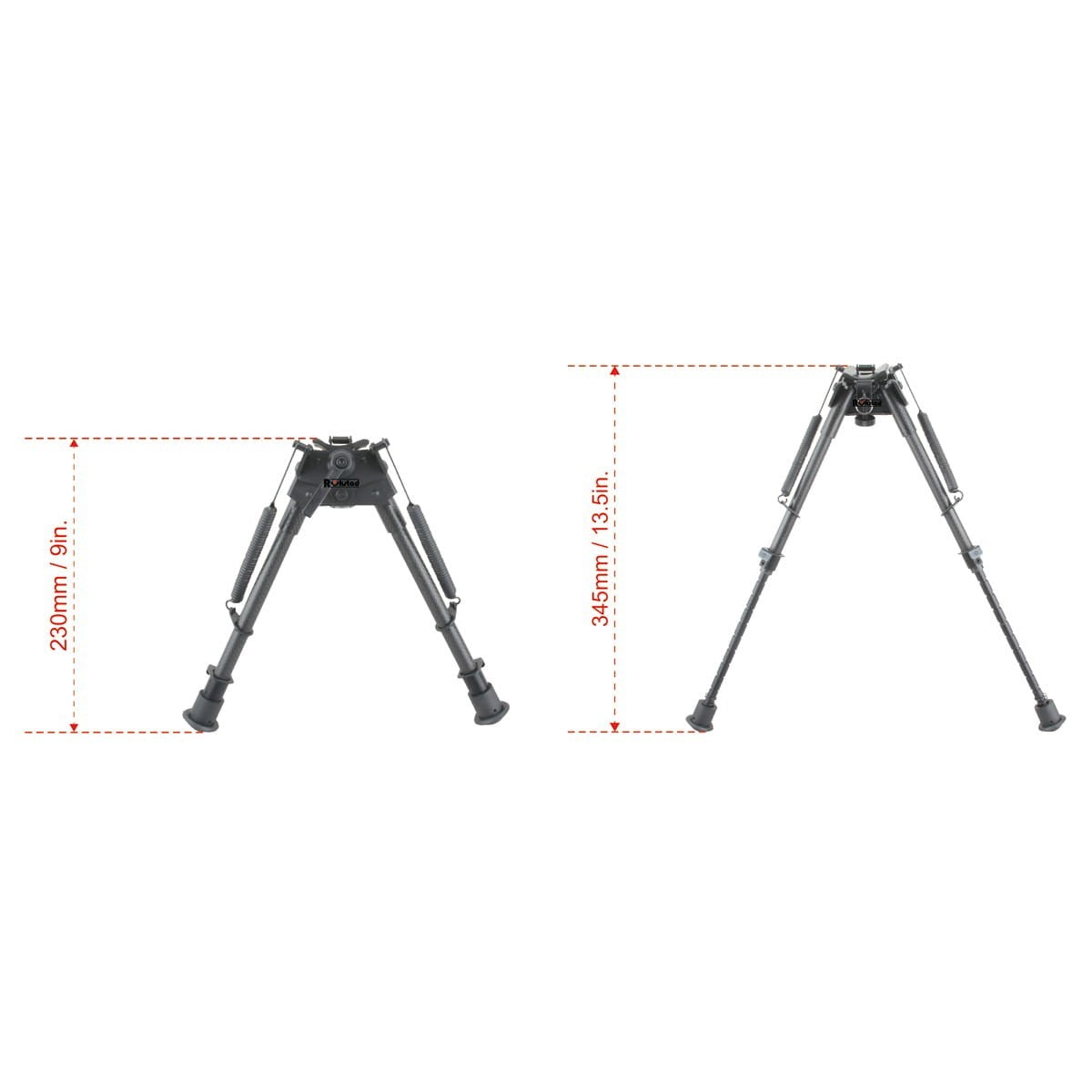 Bípode Vector Optics de Fibra de Carbono 9-13.5"