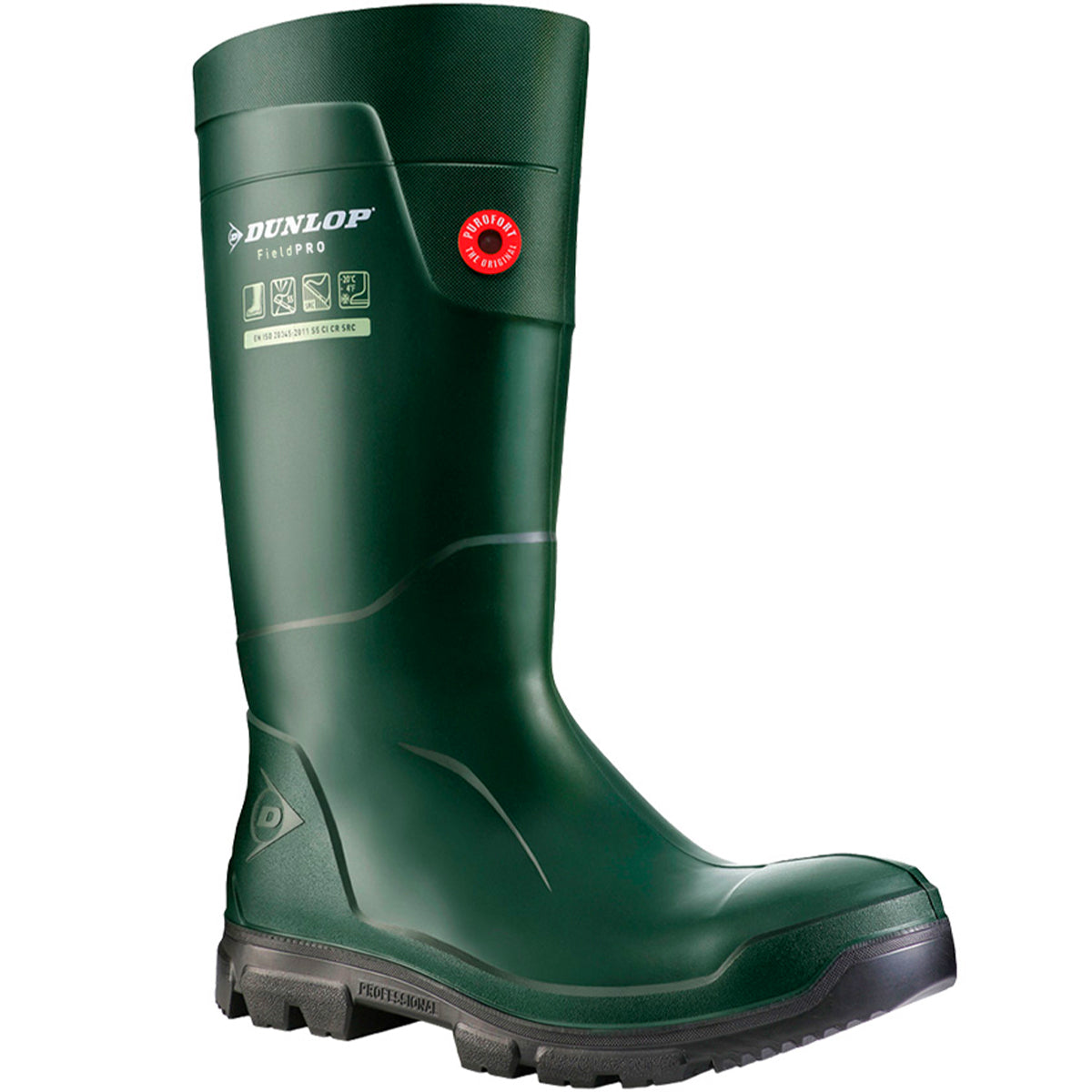Botas de água Dunlop Fieldpro verdes