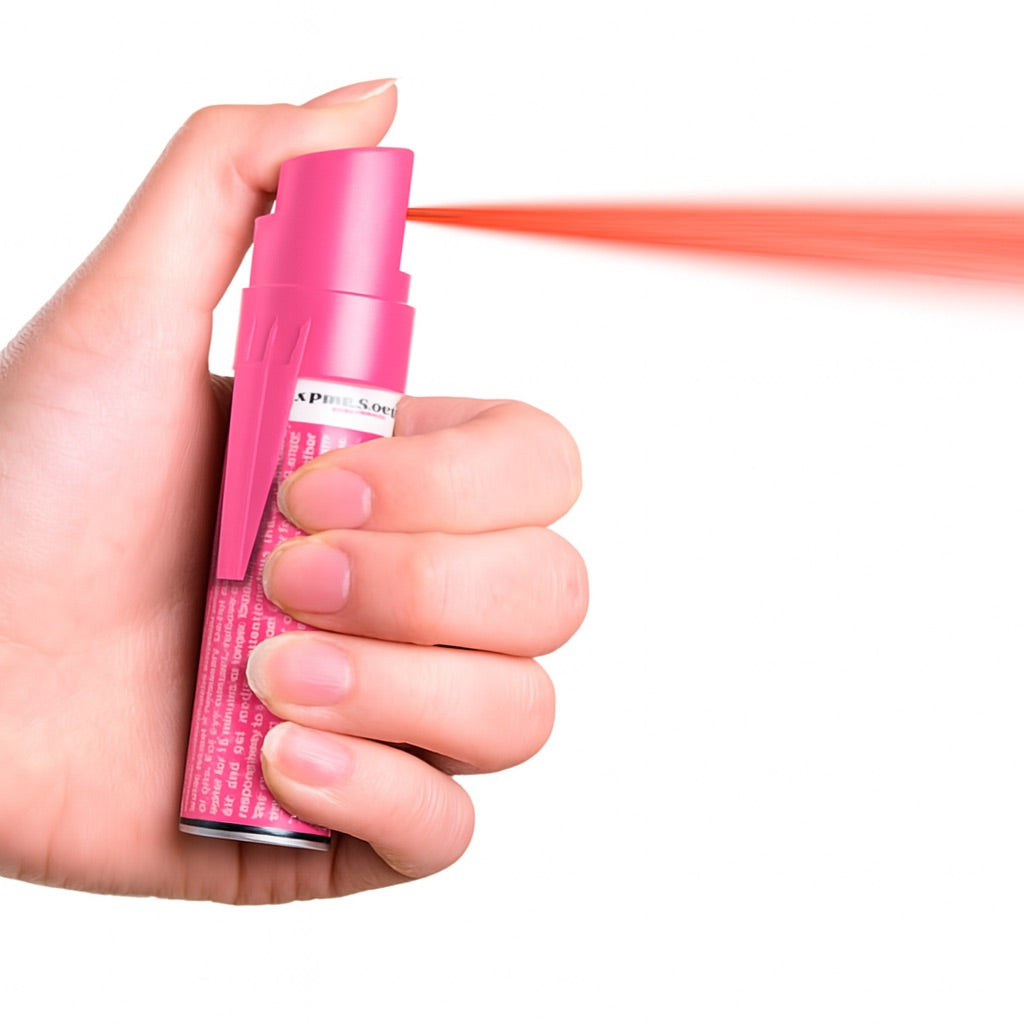 Spray de defensa personal Unidec Sabre Red Pink Homologado