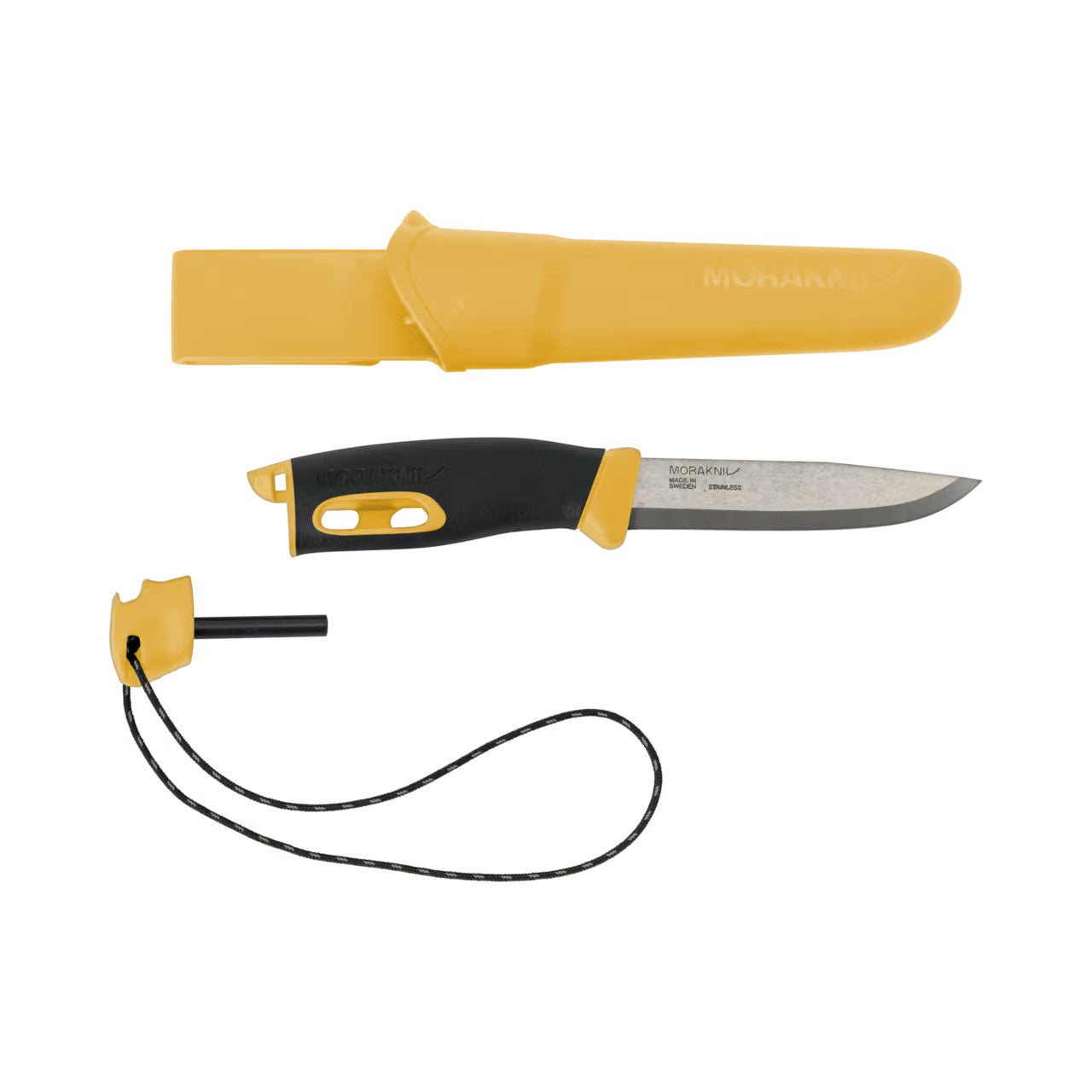 Cuchillo compacto Morakniv Companion Spark (S) en acero inoxidable + Pedernal