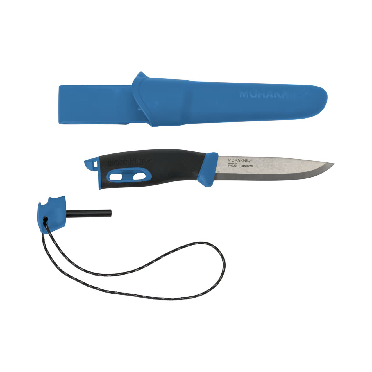 Cuchillo compacto Morakniv Companion Spark (S) en acero inoxidable + Pedernal