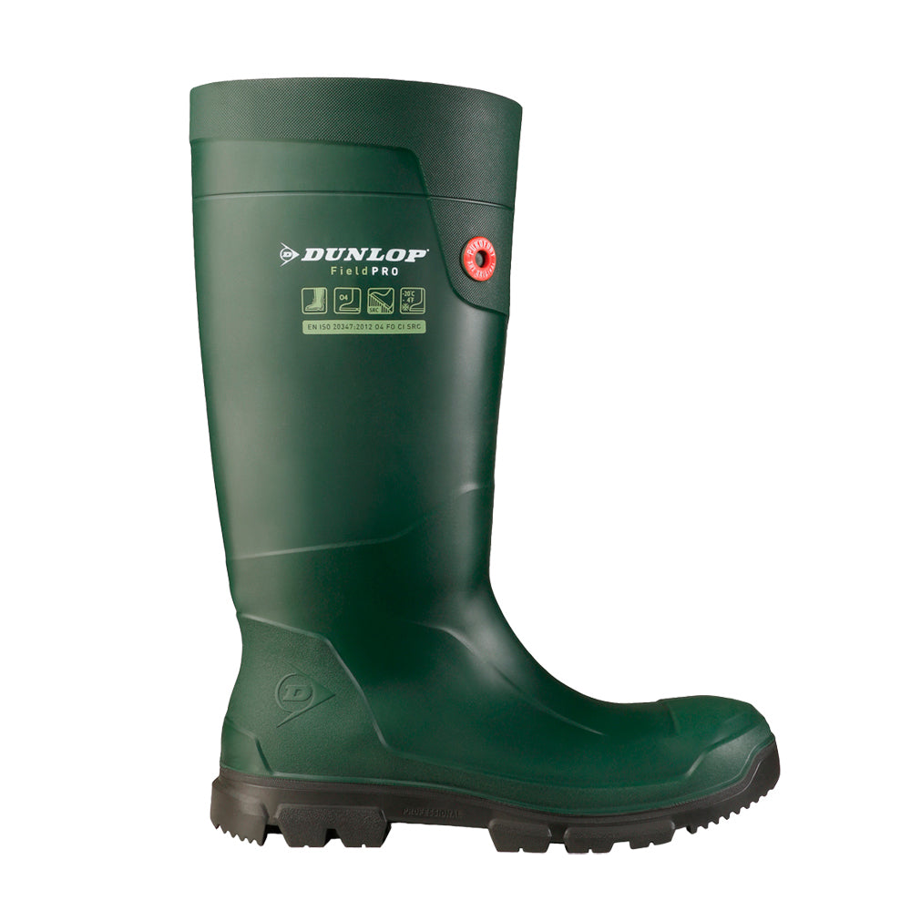 Botas de água Dunlop Fieldpro verdes