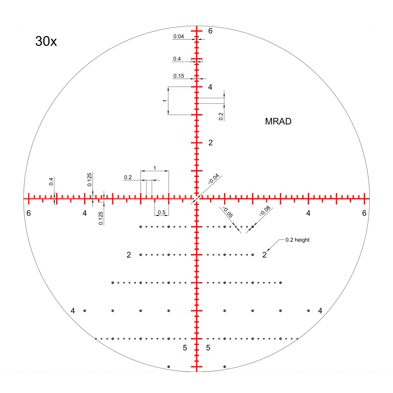 Visor Nikko Stirling Diamond FFP 5-30x56 retícula MRAD XTR