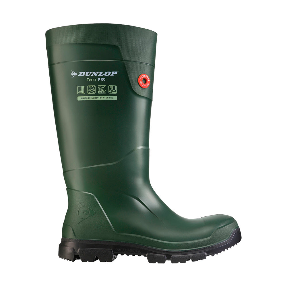 Bota de água Dunlop TerraPro verde