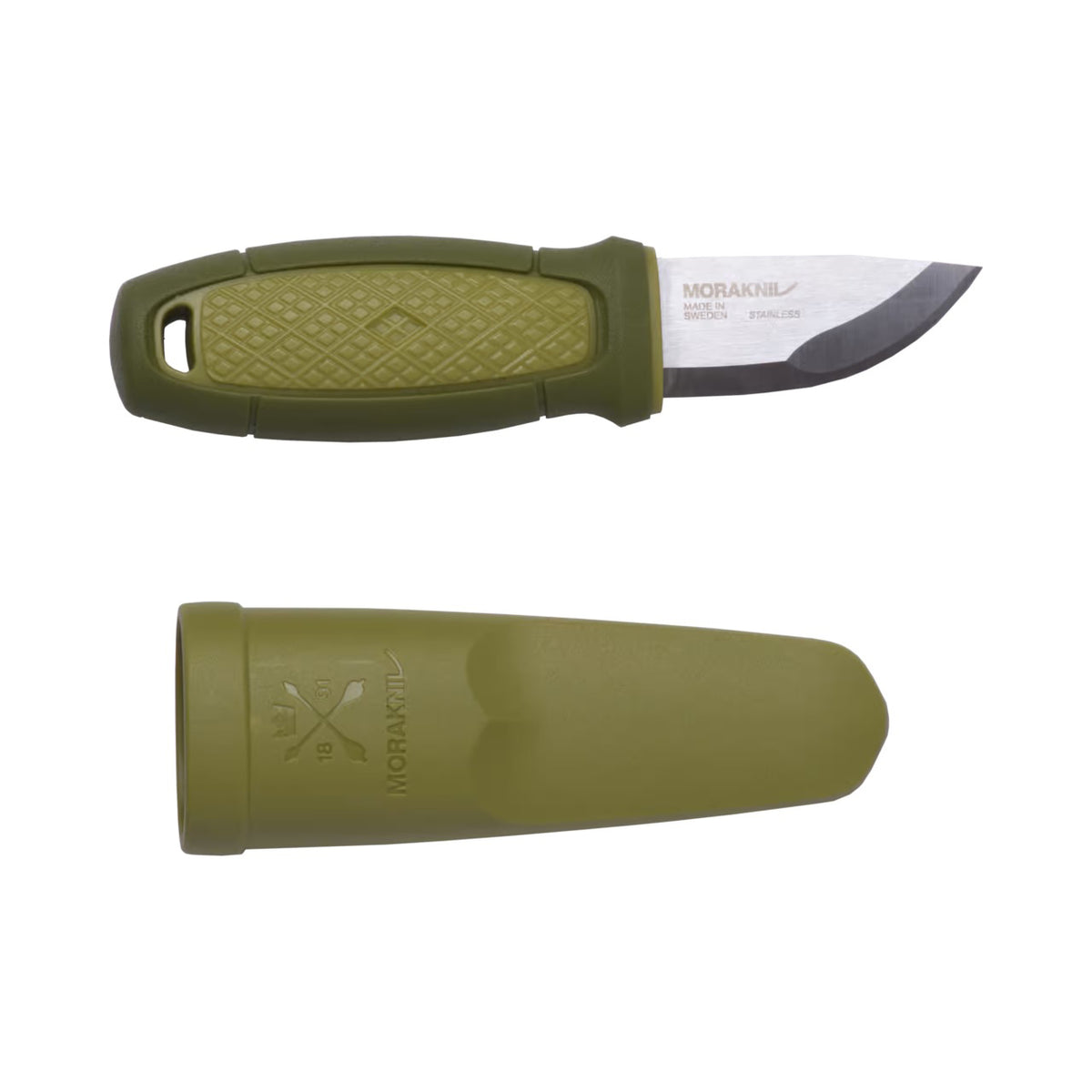 Cuchillo compacto Morakniv Eldris con bucle para cinturón (S) en acero inoxidable 12C27
