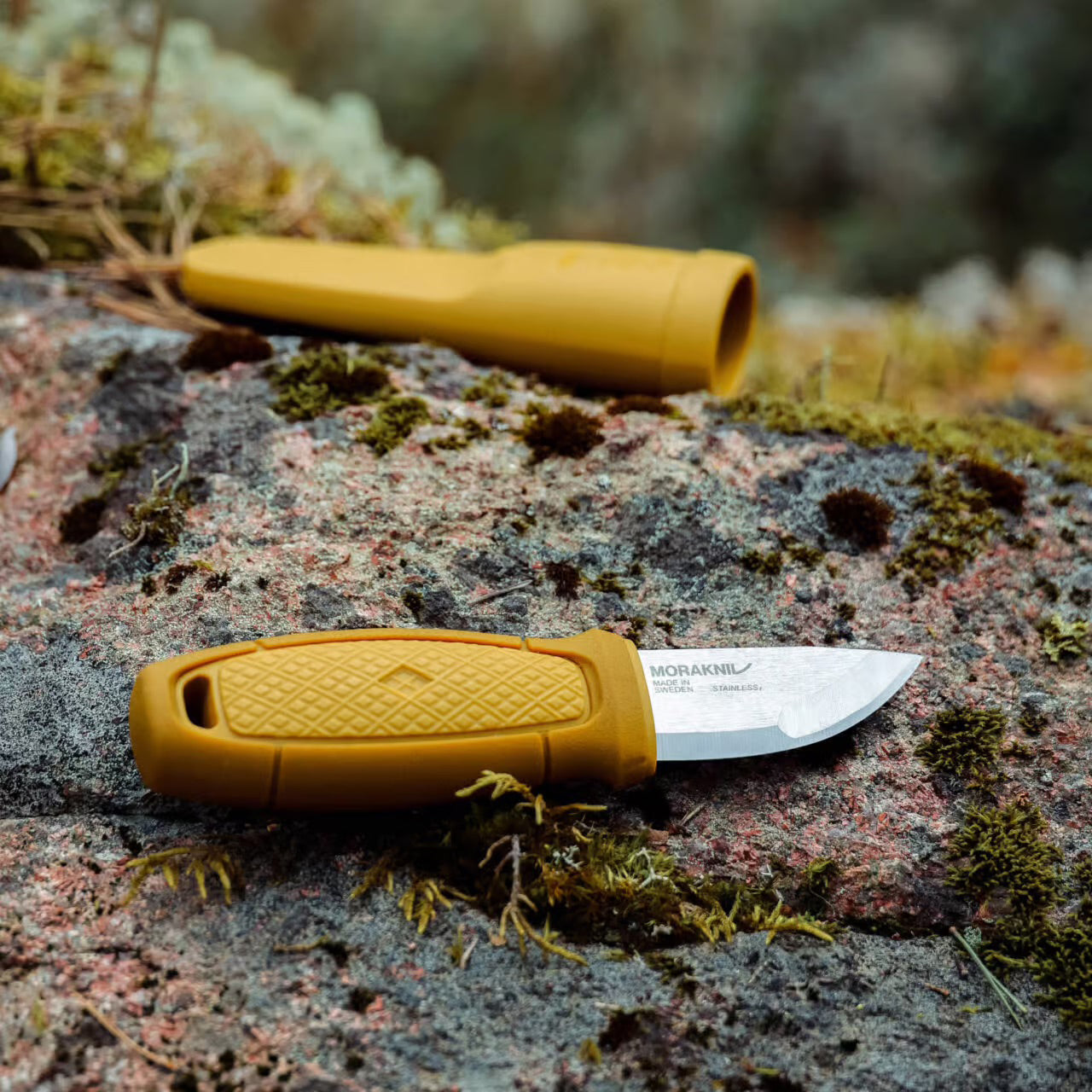 Cuchillo compacto Morakniv Eldris con bucle para cinturón (S) en acero inoxidable 12C27