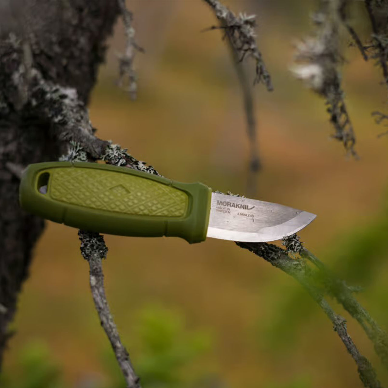 Cuchillo compacto Morakniv Eldris con bucle para cinturón (S) en acero inoxidable 12C27