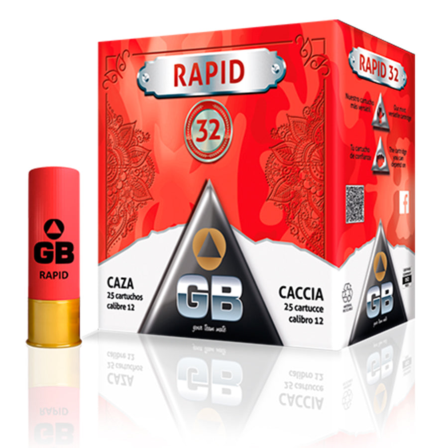 Cartuchos Caza GB Rapid 32 - Calibre 12