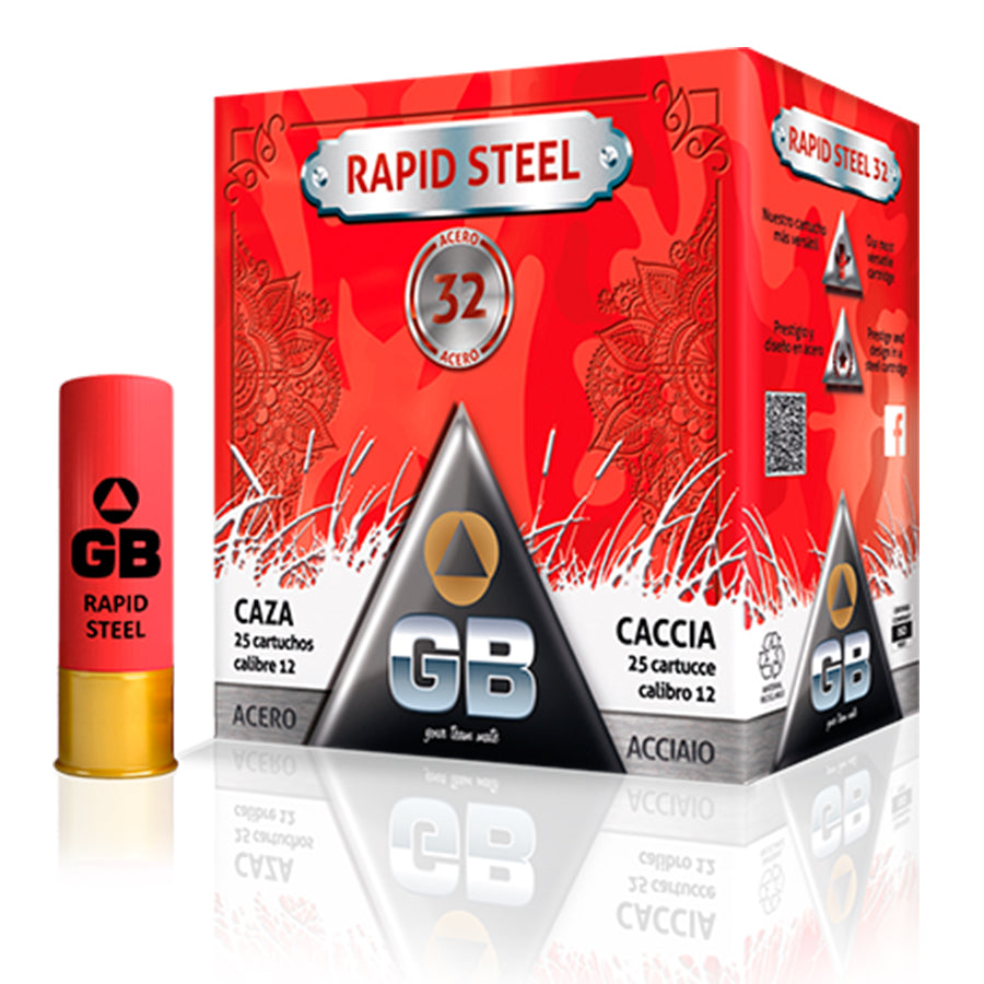 Cartuchos Caza GB Rapid Steel 32 - Calibre 12