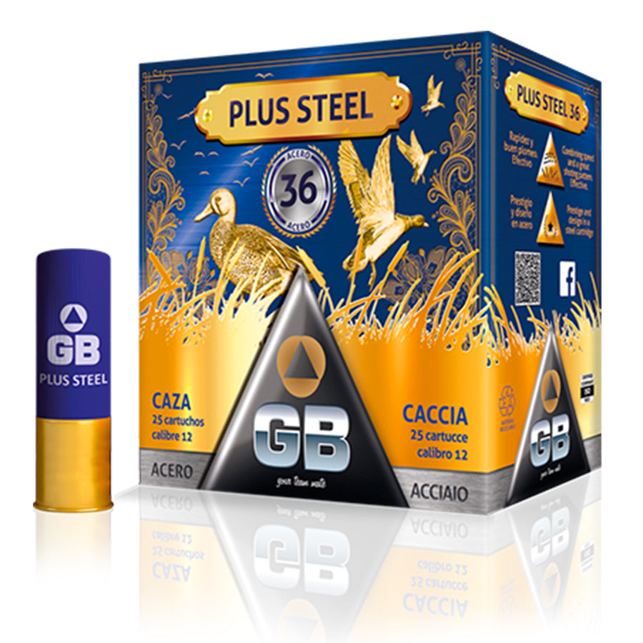 Cartuchos Caza GB Plus Steel 36 - Calibre 12