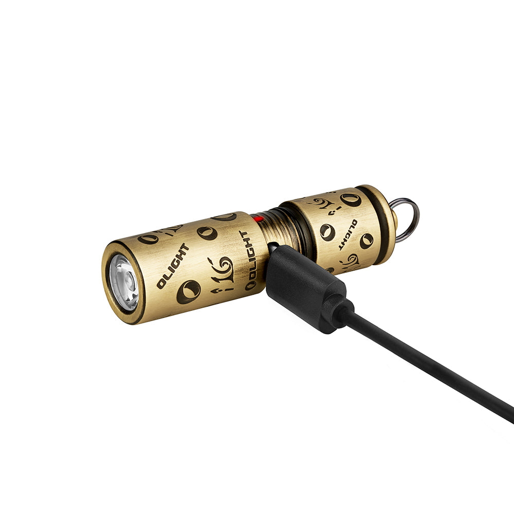 Linterna llavero Olight i16 Brass Anniversary – edición limitada 16.º aniversario, recargable