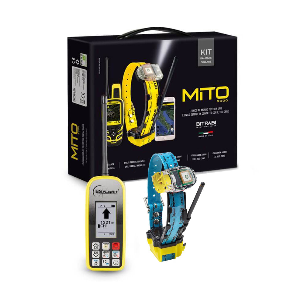 Kit Collar Radio GPS Mito 5100 con Beeper + Mando localizador BS 103 Legend BITRABI