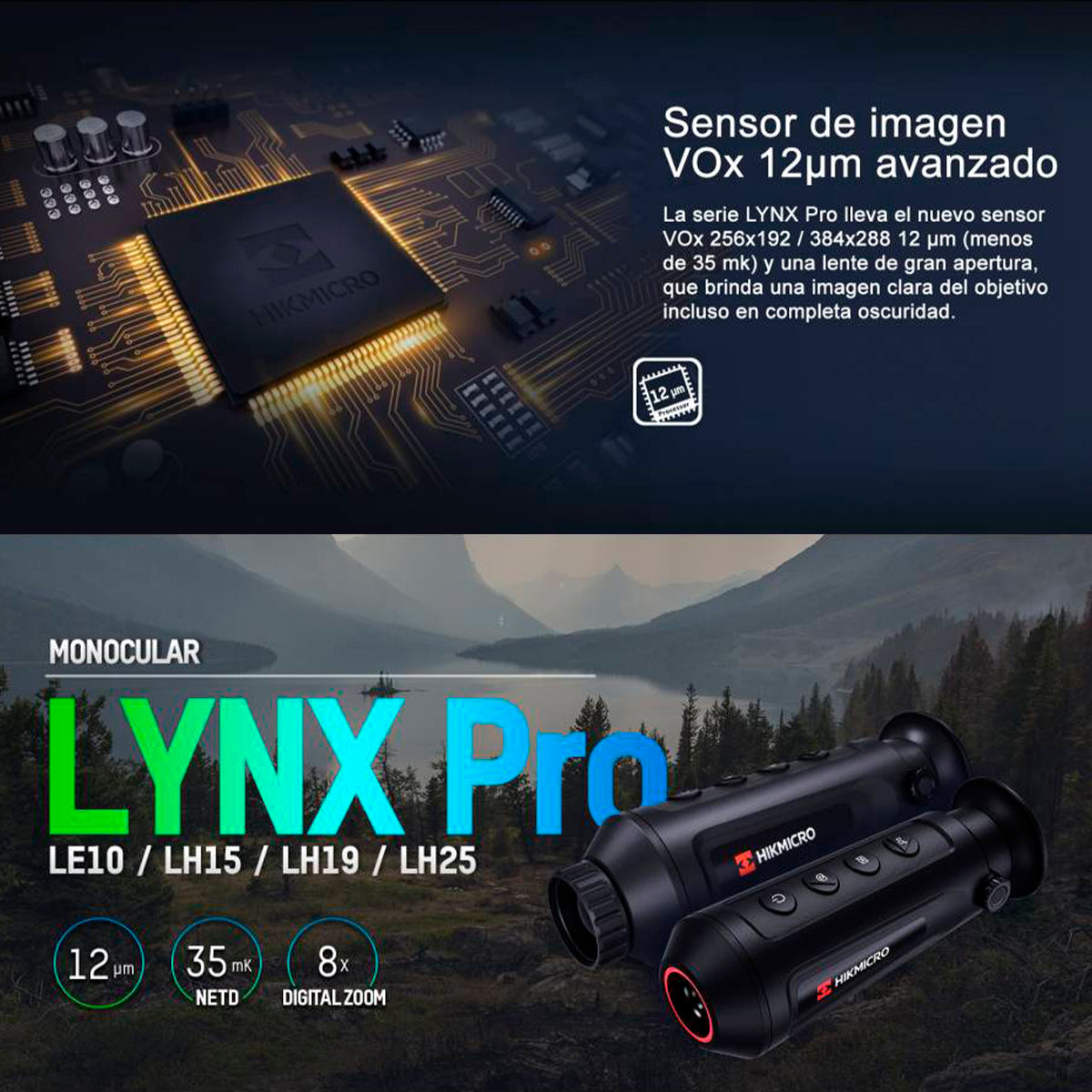 Monocular térmico Hikmicro LYNX Pro LH25 1.0