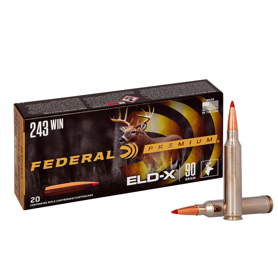 Munición metálica FEDERAL Hornady ELD-X - punta de plástico