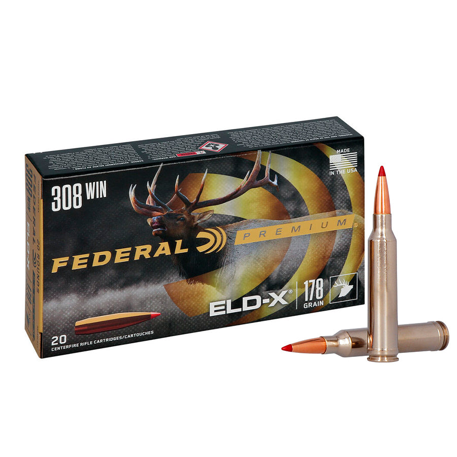 Munición metálica FEDERAL Hornady ELD-X - punta de plástico