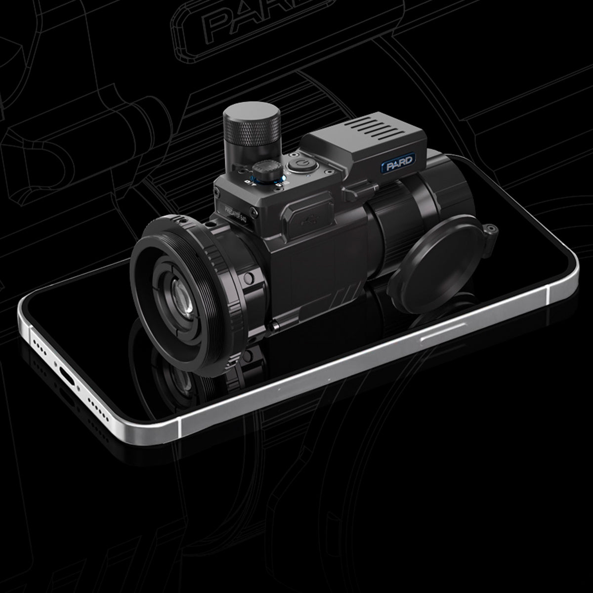 Clip-on térmico PARD Predator 480 / 640 con telémetro