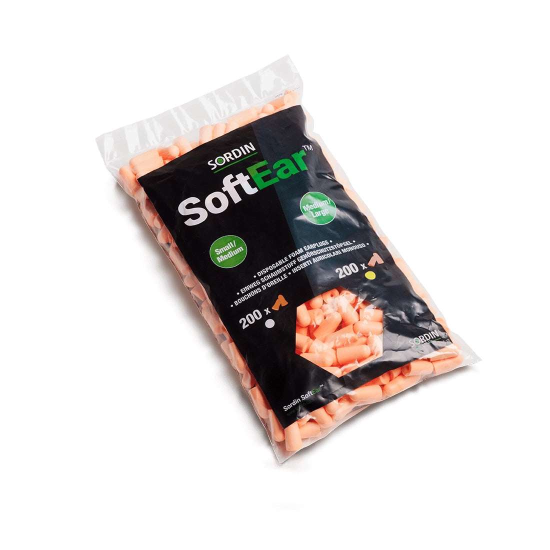 Pack respuesto 200 pares de tapones desechables SORDIN SoftEar Refill