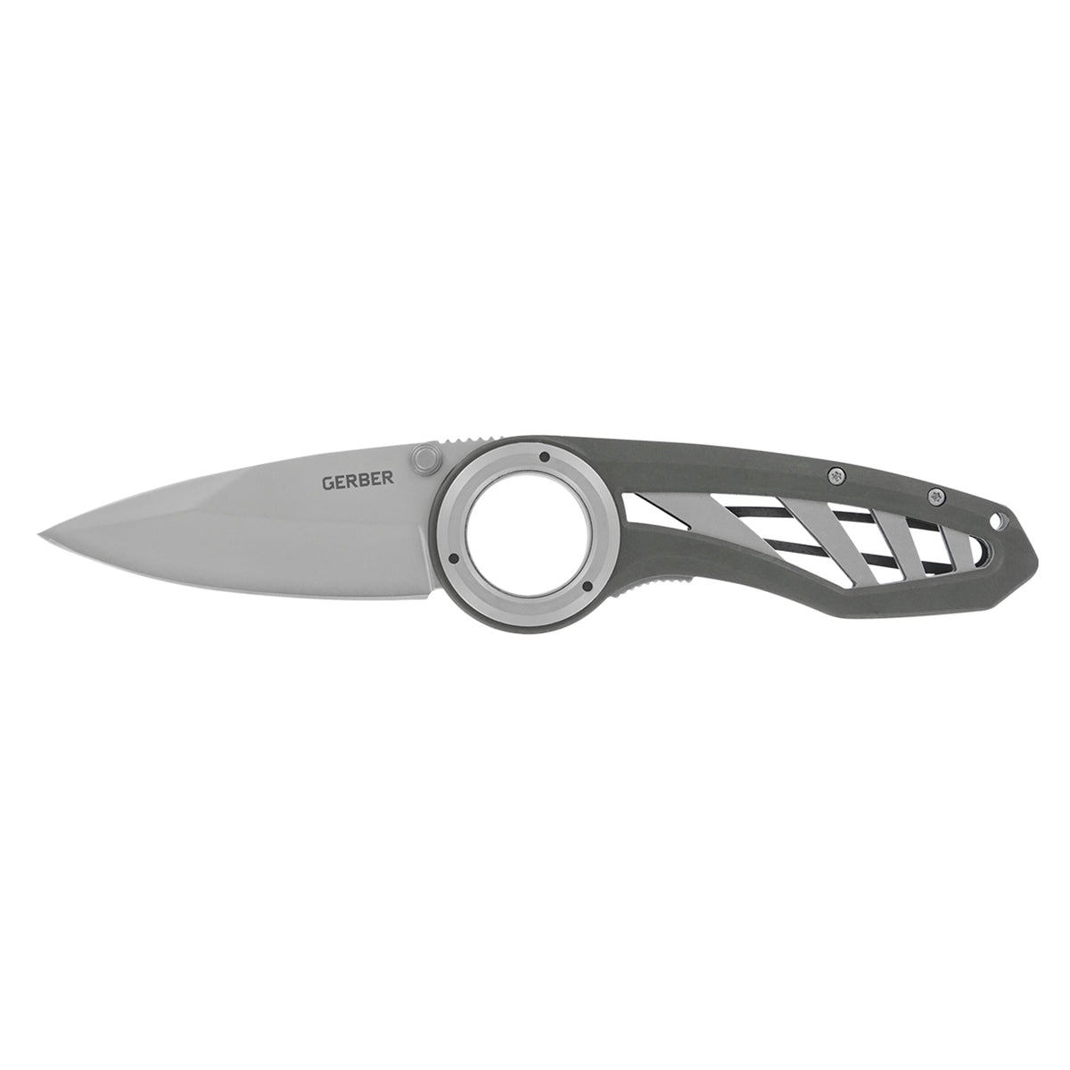 Cuchillo plegable Remix filo liso aluminio gris GERBER