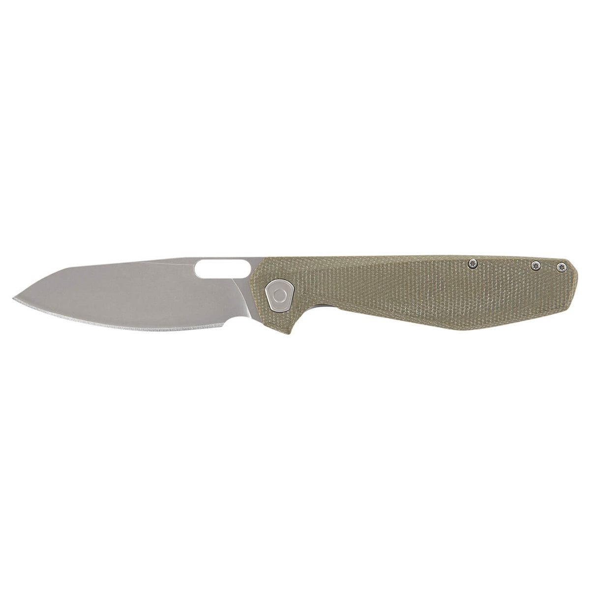 Cuchillo plegable Slimsada filo liso micarta verde oliva GERBER