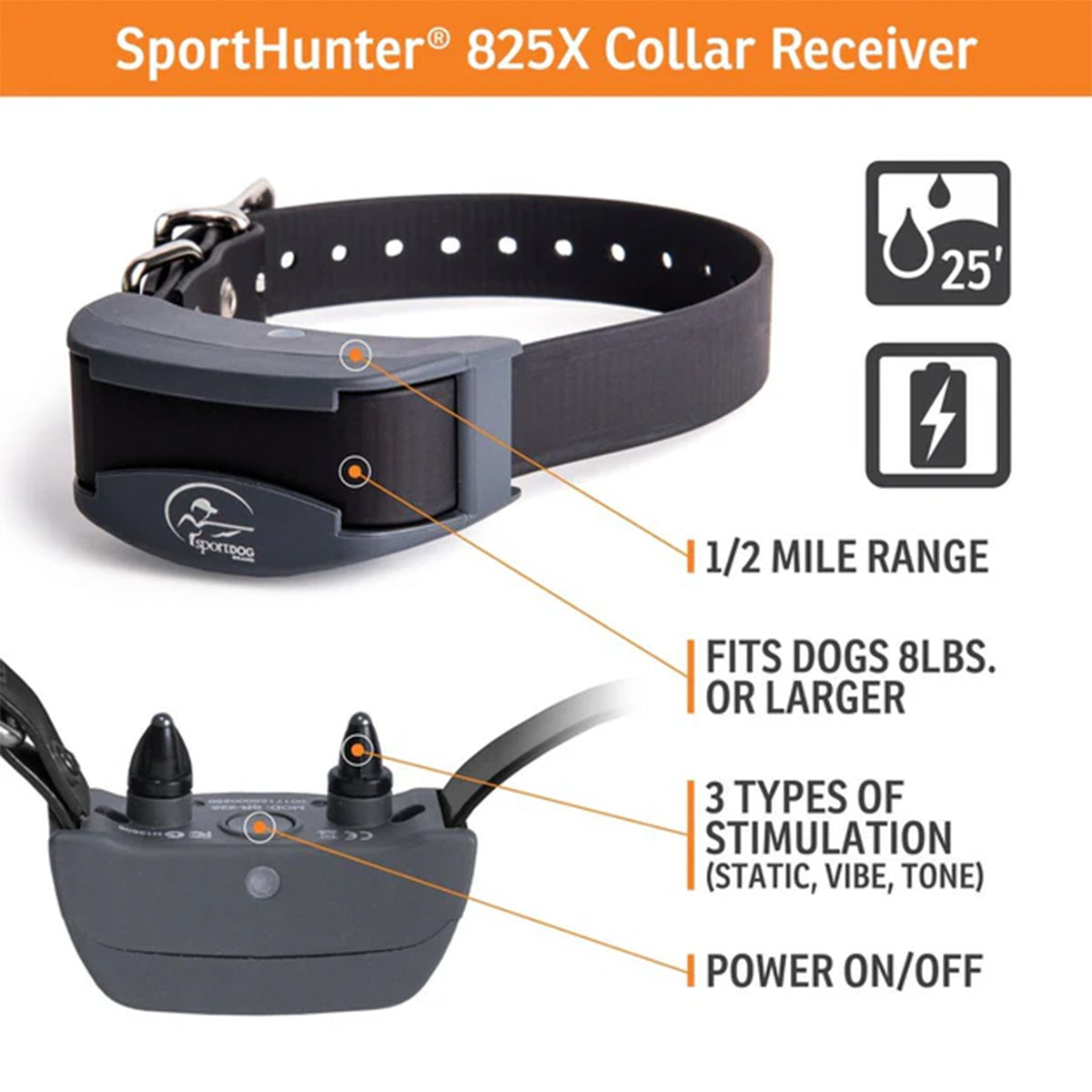 Collar de adiestramiento para perros SportDOG SportHunter 825x