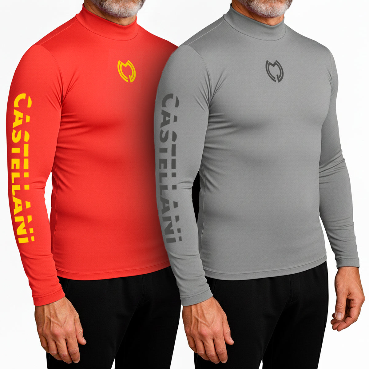 Camiseta térmica manga larga Castellani - LIQUIDACION POR REFORMA - ROJA O GRIS