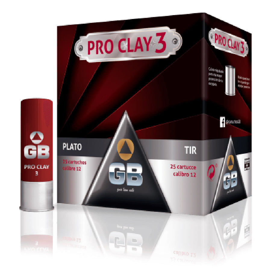 Cartuchos Tiro GB Pro Clay 3 - Calibre 12