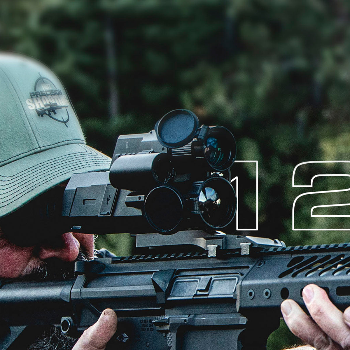 Visor multiespectro térmico para rifle PARD Landsat 256 Mini con infrarrojo y telémetro