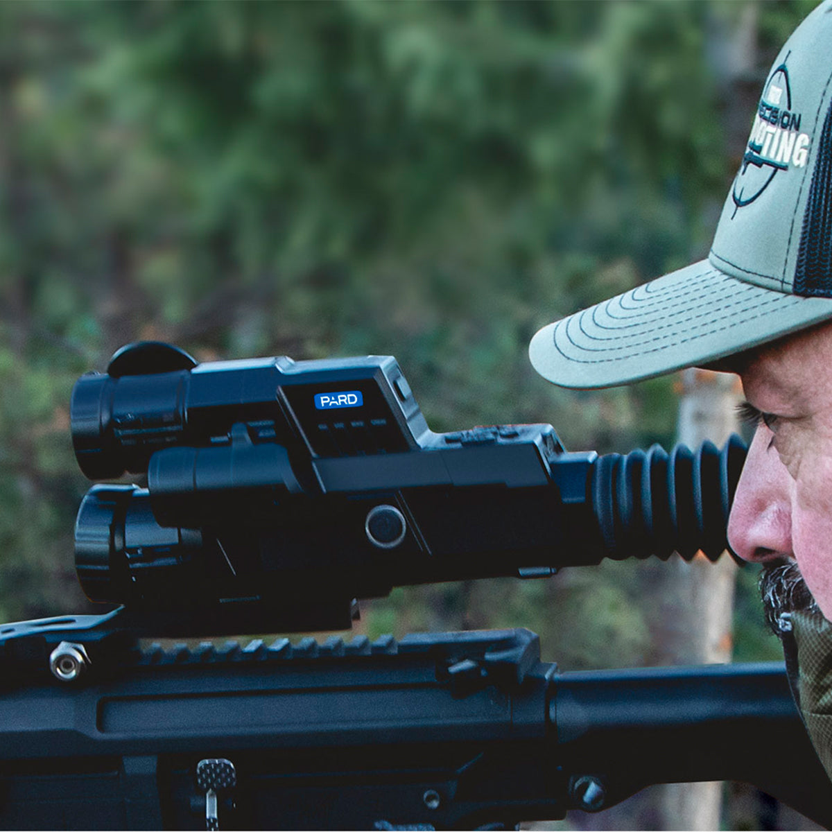 Visor multiespectro térmico para rifle PARD Landsat 256 Mini con infrarrojo y telémetro