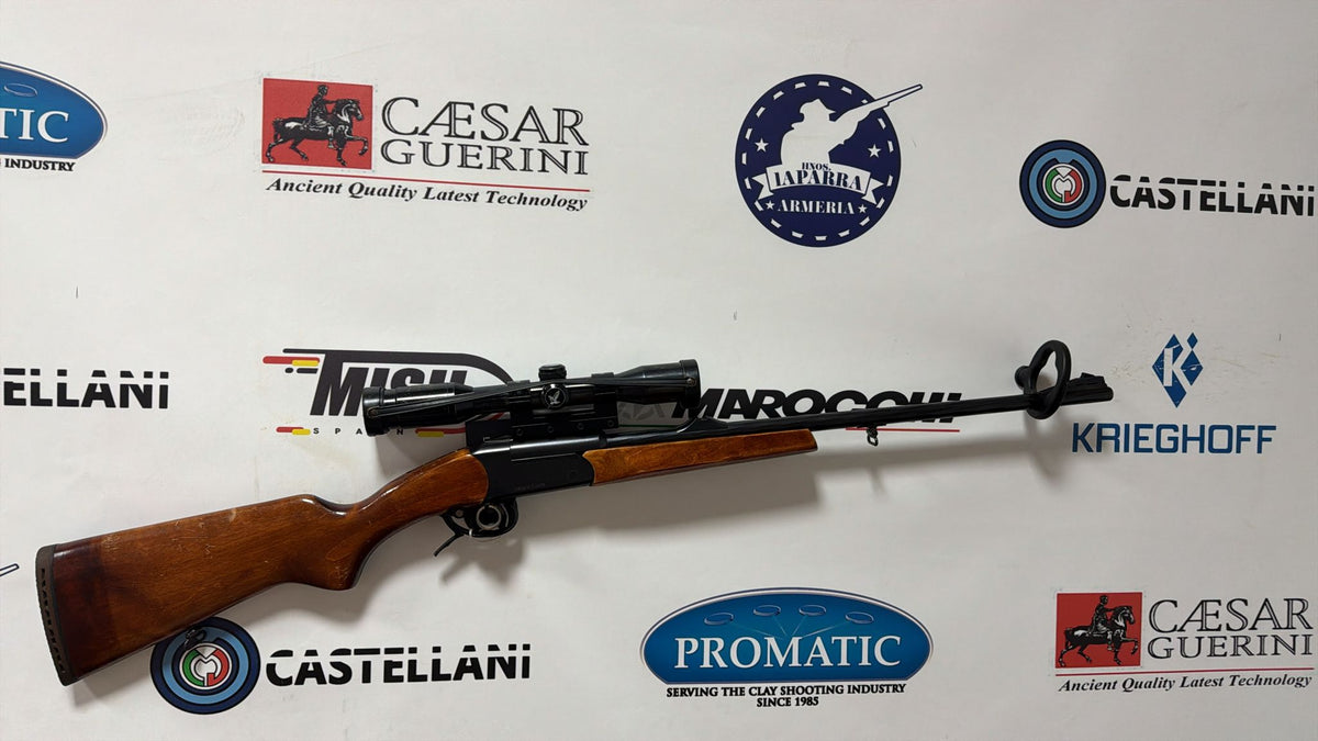 OCASION Rifle monotiro Baikal IZH cal. .308 Win + visor y monturas
