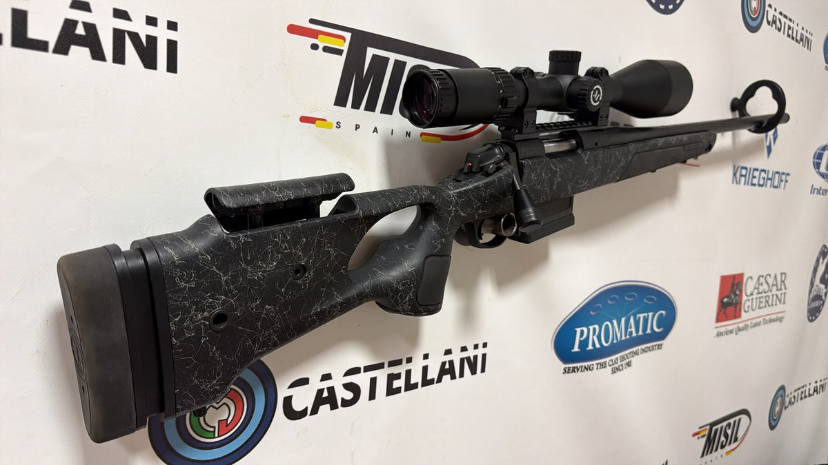 OCASION Rifle de Cerrojo BERGARA B14 Thumbhole Black C/ .308 Win. + Visor 3-18x56