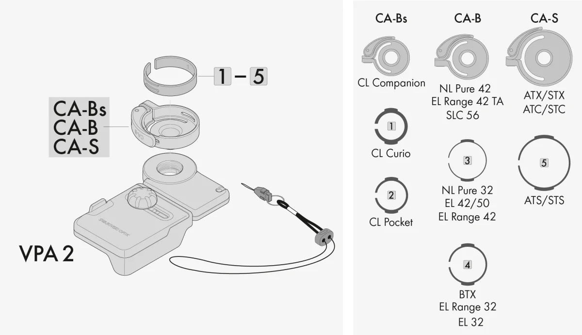 Anilla adaptadora Swarovski Optik VPA 2 para binoculares y telecopios