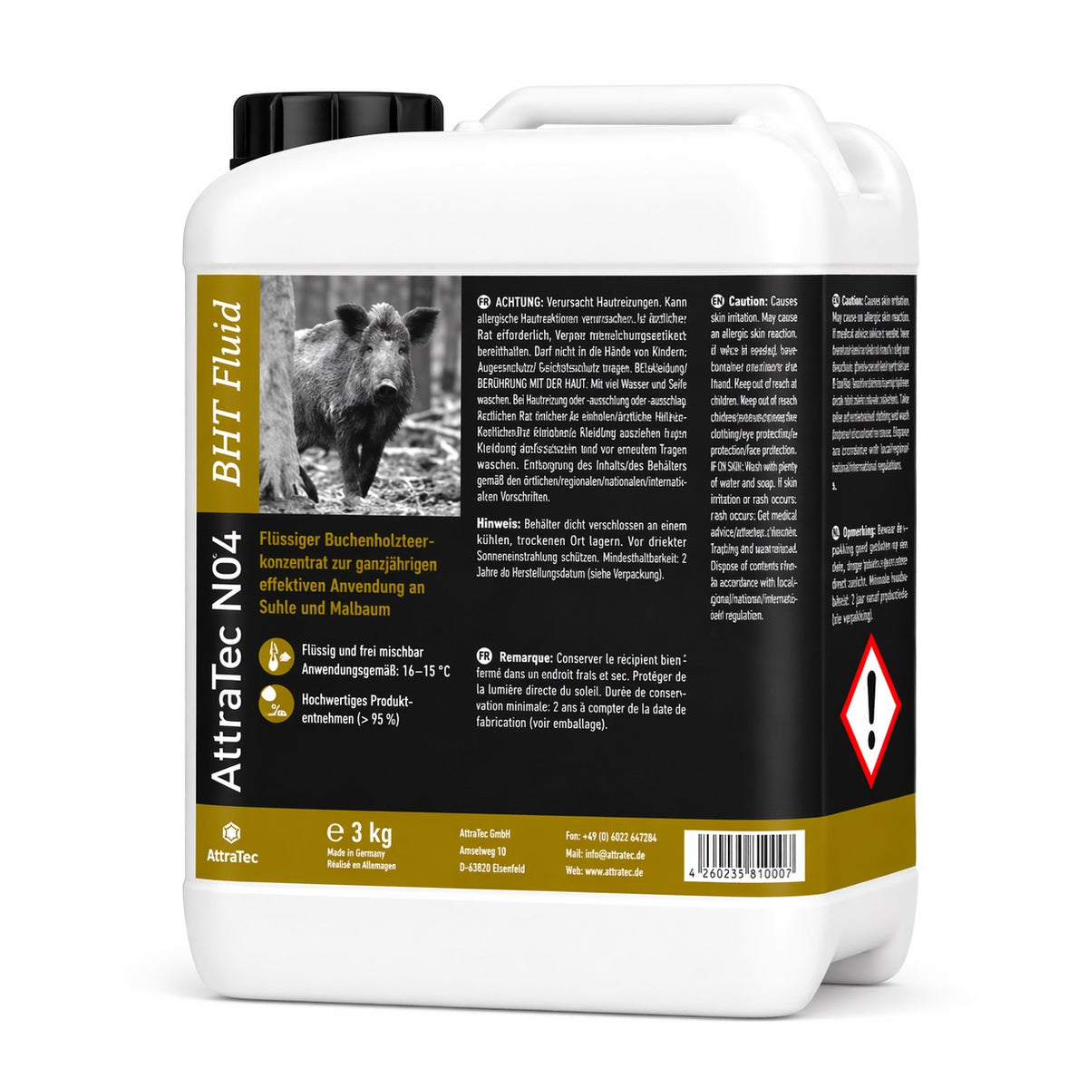 Atrayente AttraTec Nº4 BHT Fluid garrafa de 3 kg