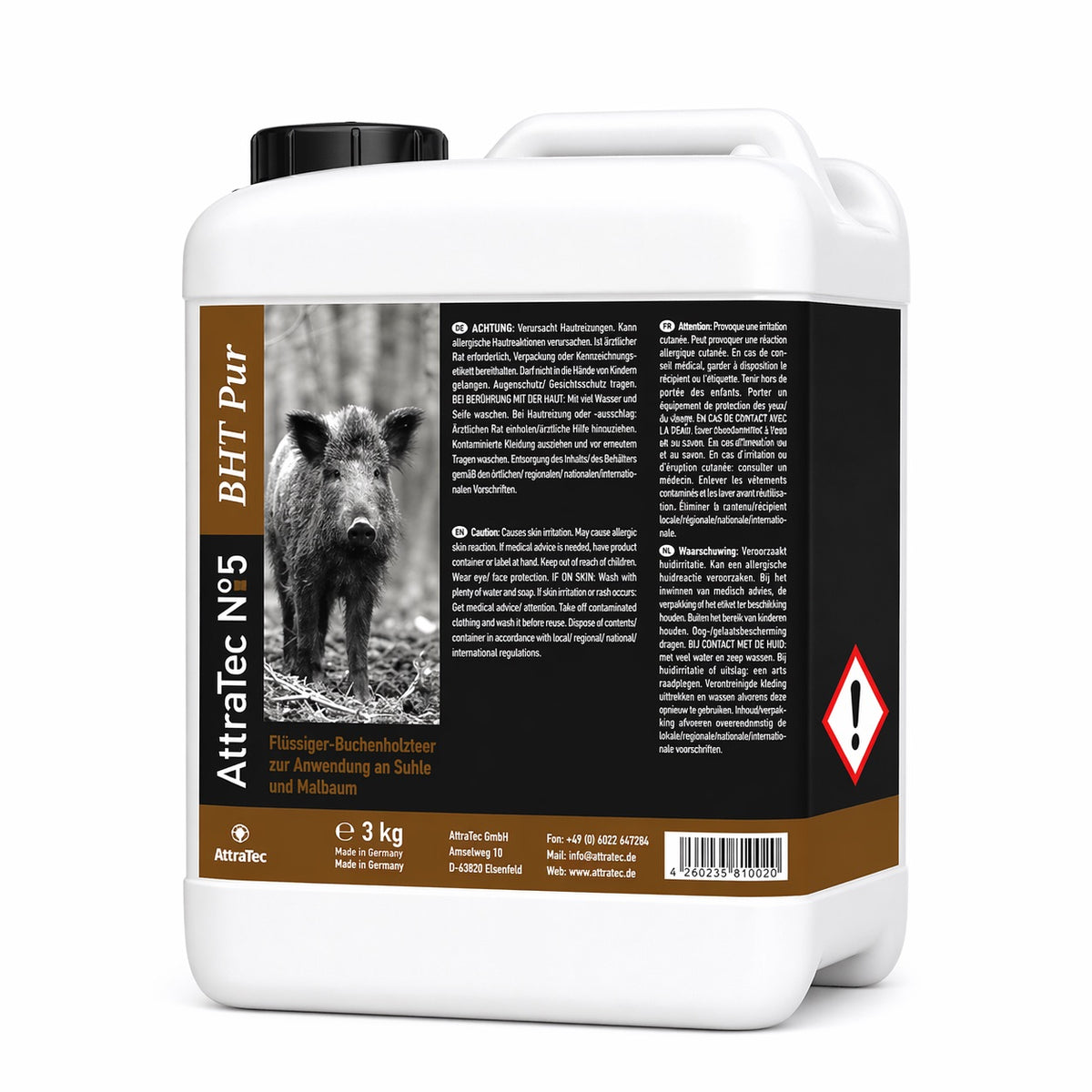 Atrayente AttraTec Nº5 BHT Pure garrafa de 3 kg