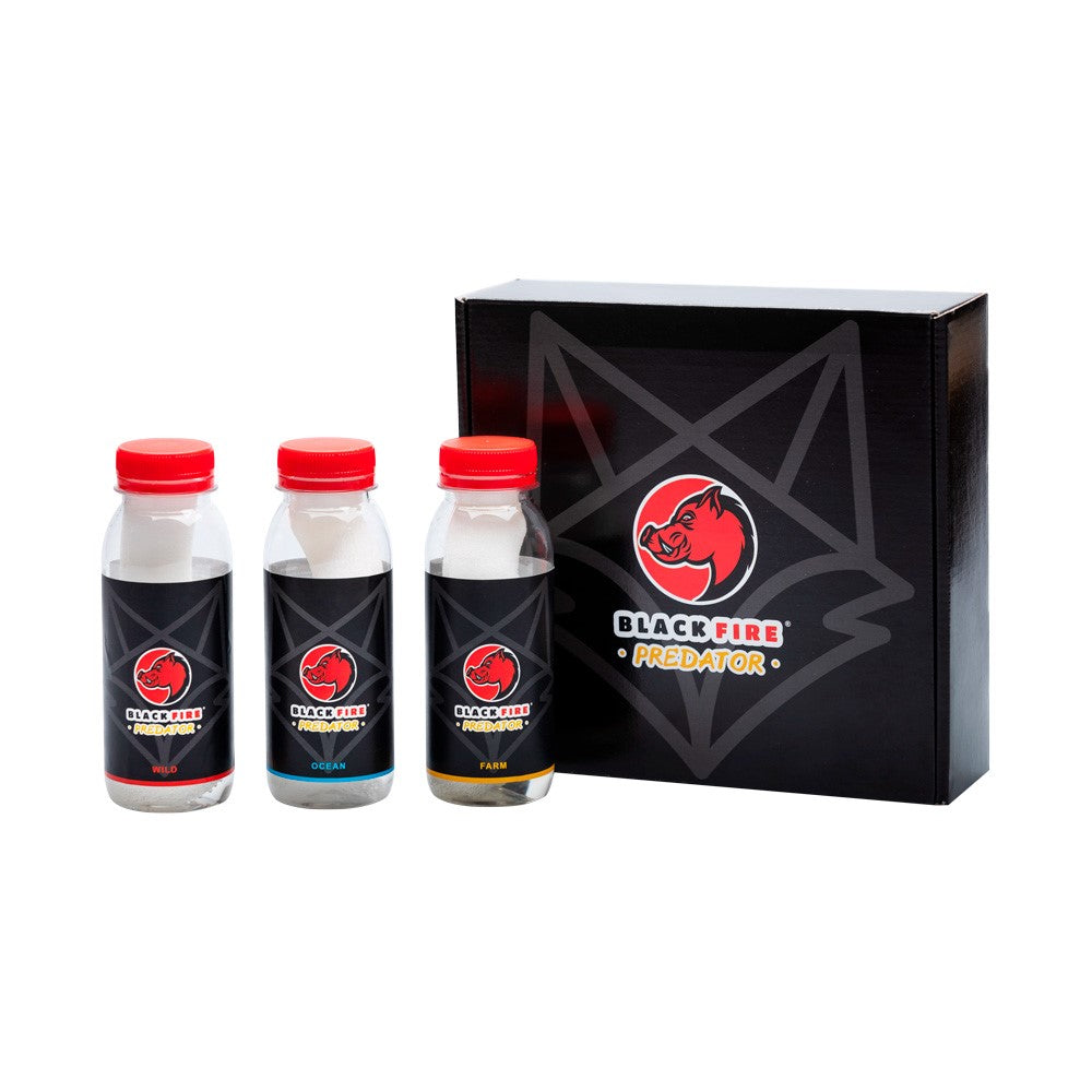 Atrayente Pack 3 Botellas Black Fire  Predator 80 Gr