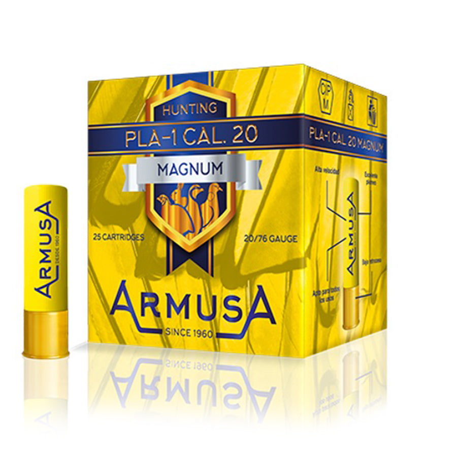 Cartuchos de caza ARMUSA PLA-1 Magnum - Calibre 20