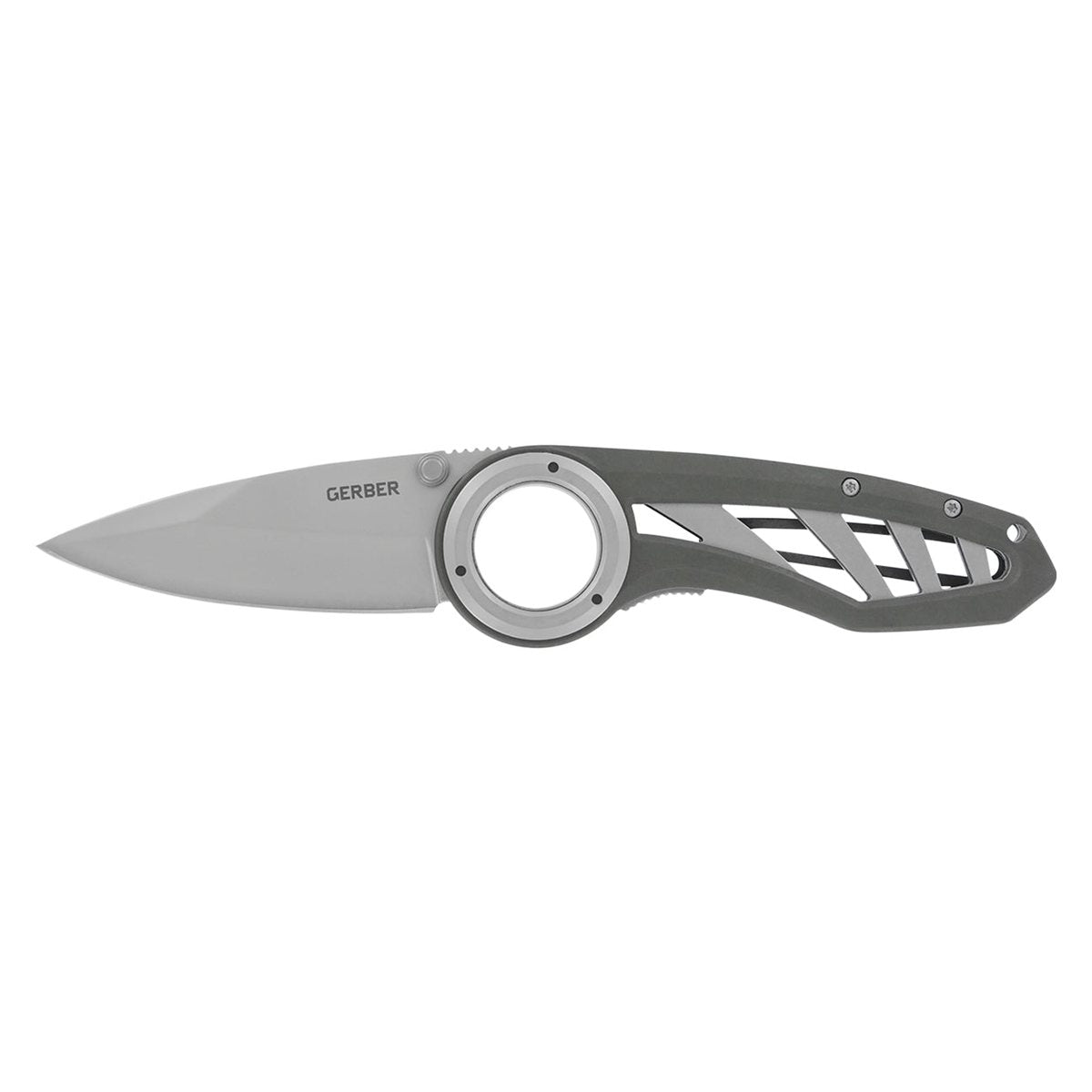 Cuchillo plegable Remix filo liso aluminio gris GERBER