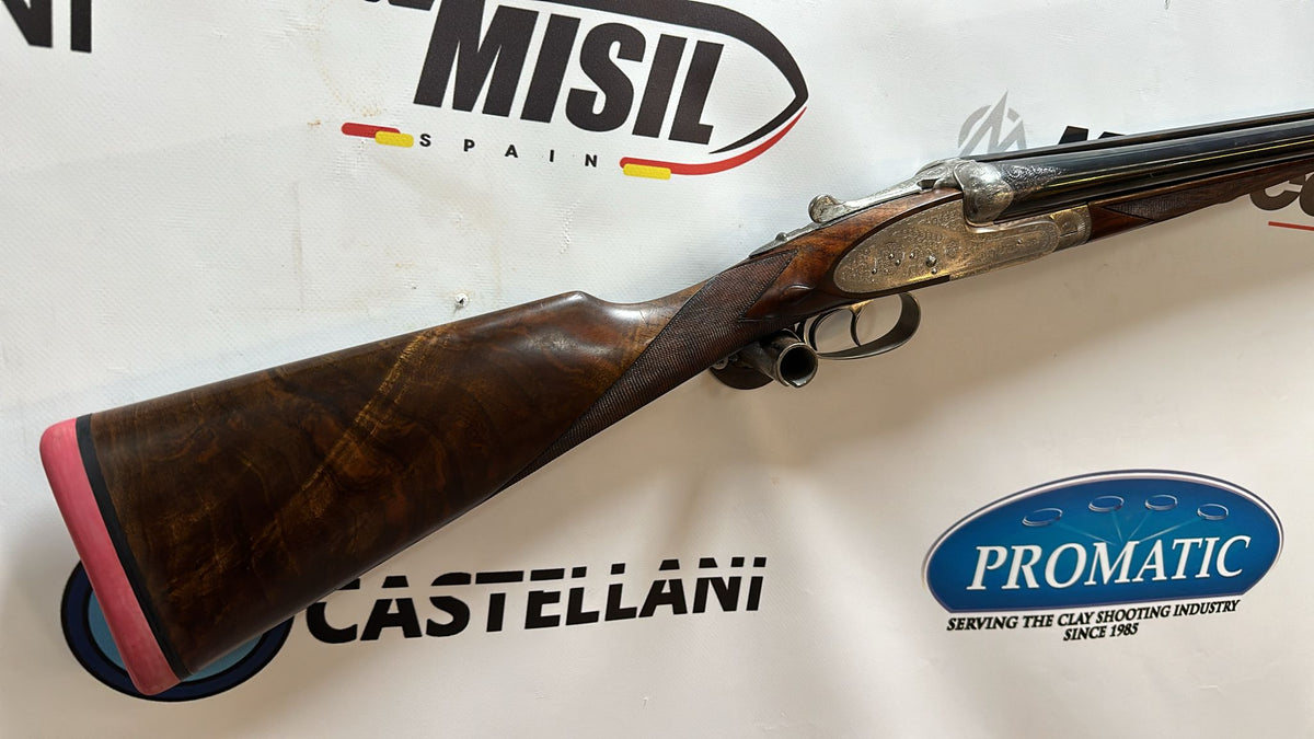 Escopeta Paralela Grulla C/12  Con 2 Cañones