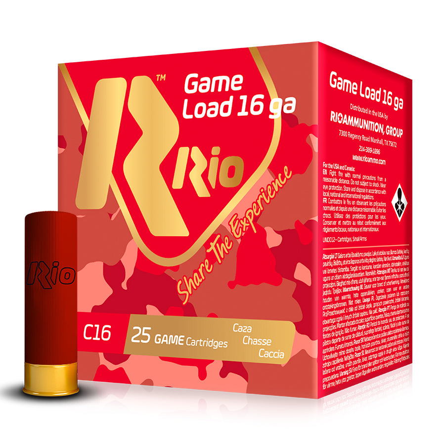 Cartuchos de caza RIO Game Load 16 - 28 gr
