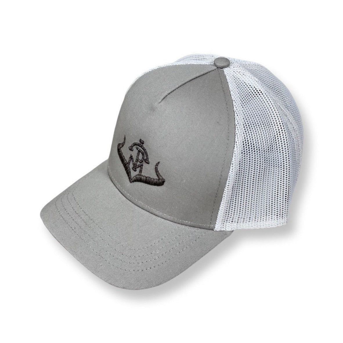 Gorra Caza Pasión Morena Unisex Trucker Beige Logo Duo