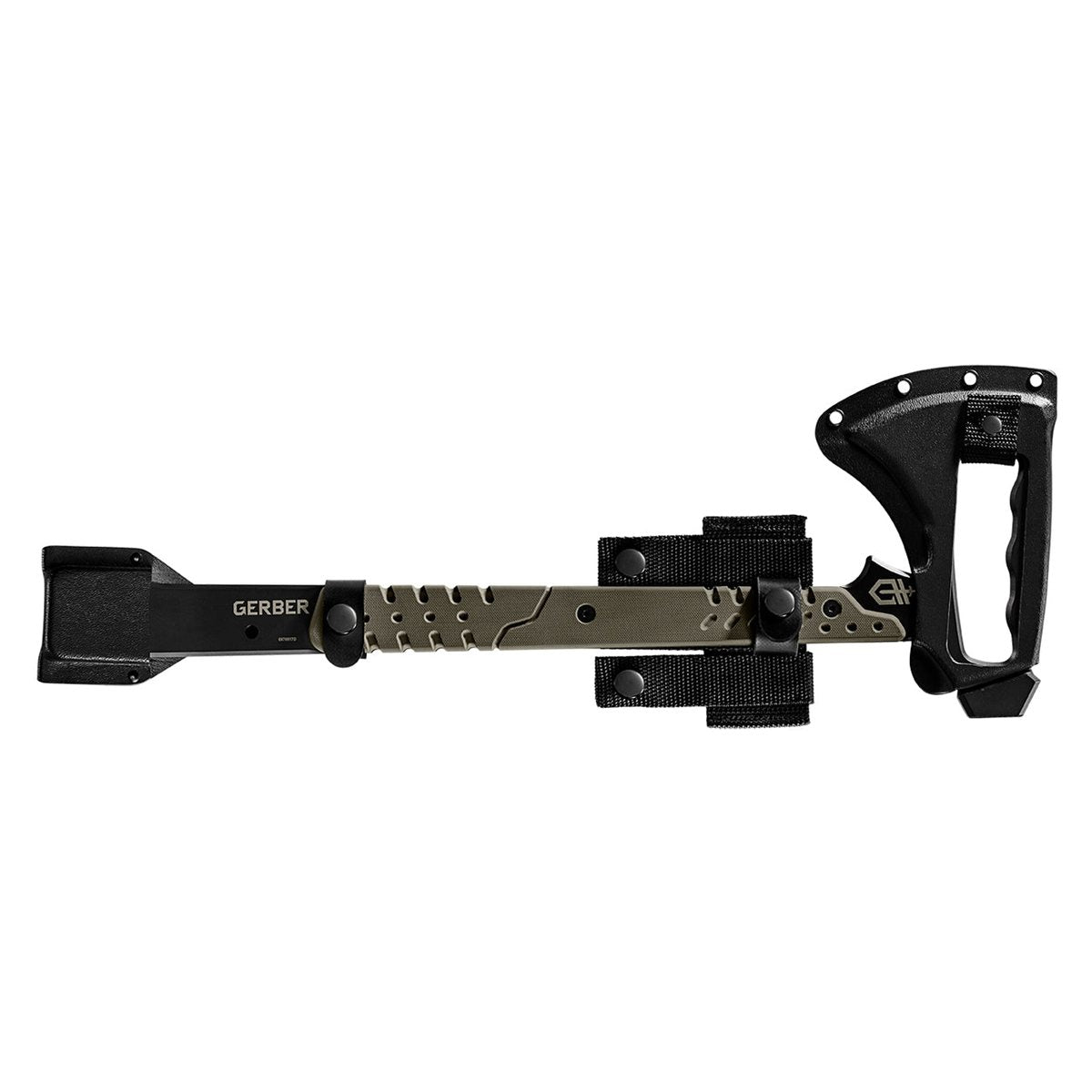 Hacha táctica Downrange Tomahawk color arena GERBER