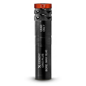 Choke Gemini Freno en boca +20mm Crio Plus (70mm) calibre 12 con banda de color para escopetas de caza y tiro deportivo