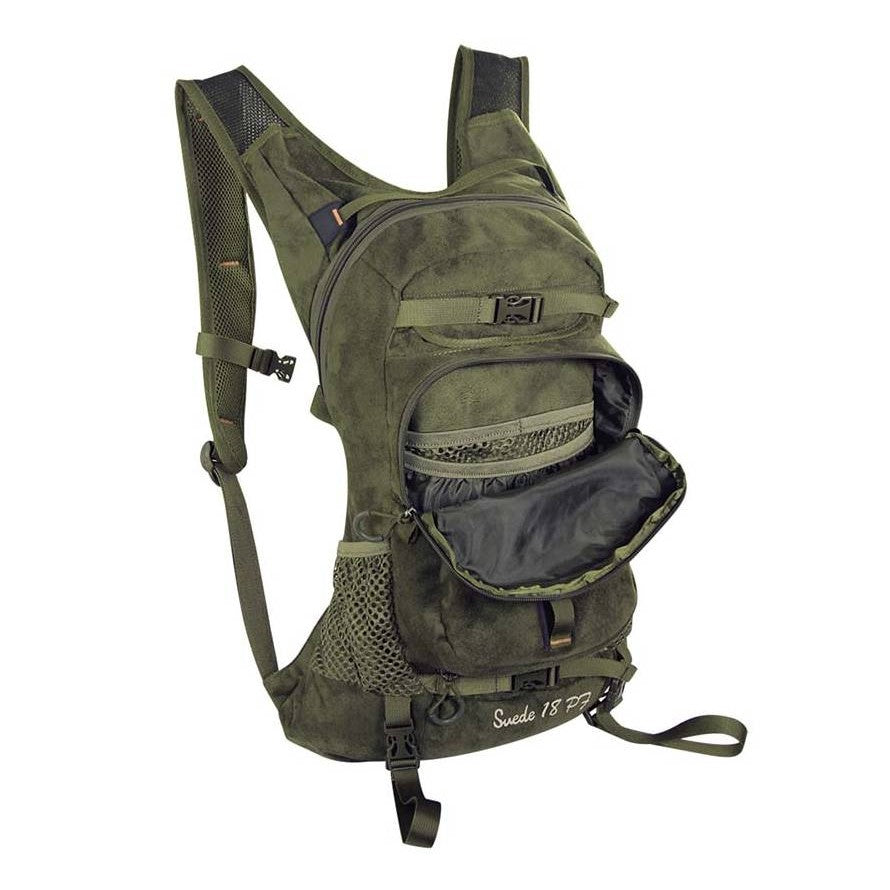 Mochila con bolsillo porta-rifle Nature by Marsupio Suede PF 18 Litros