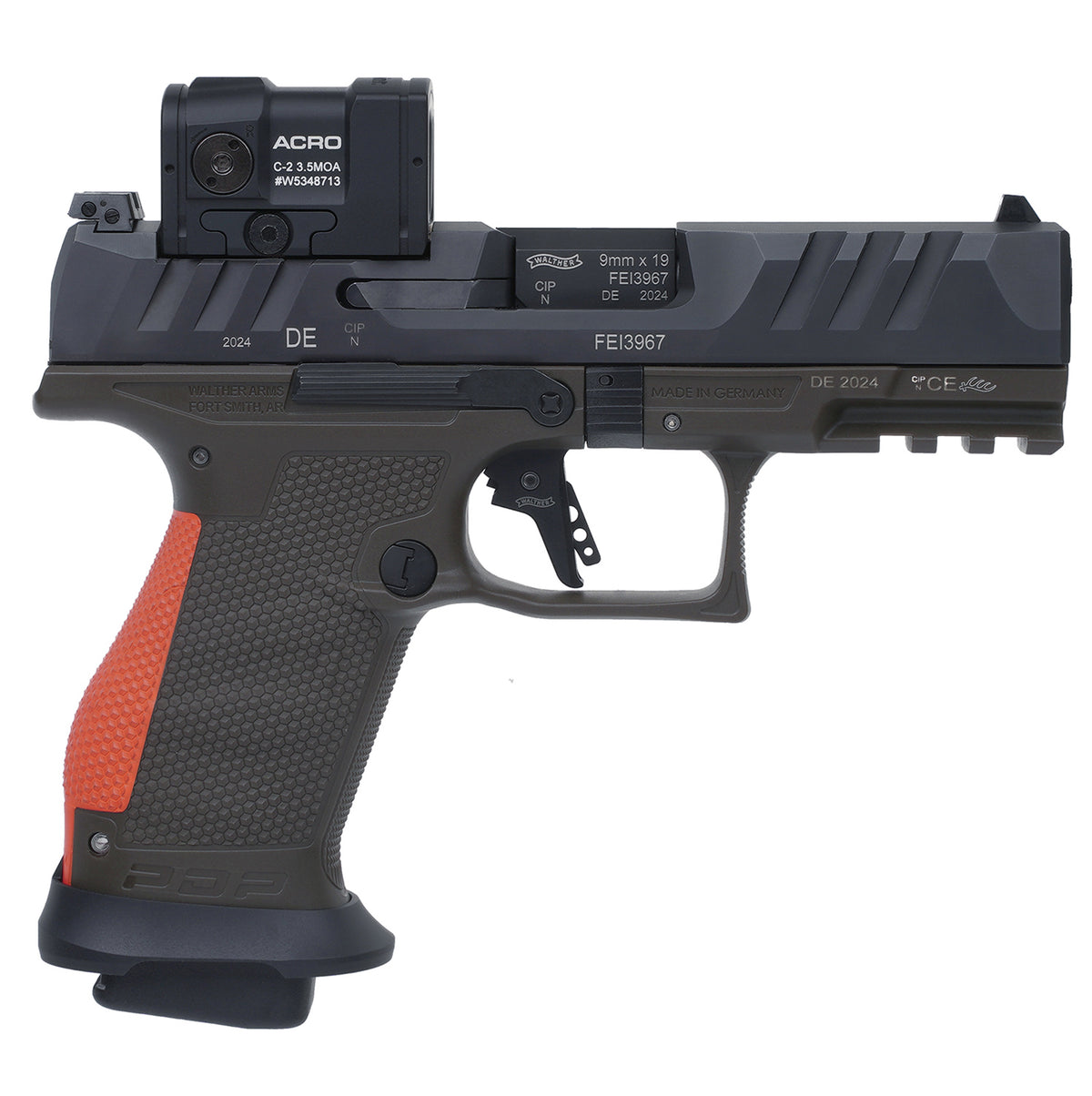 Set de Pistola Semiautomática WALTHER PDP Hunter Pro Compact 4" 9mm