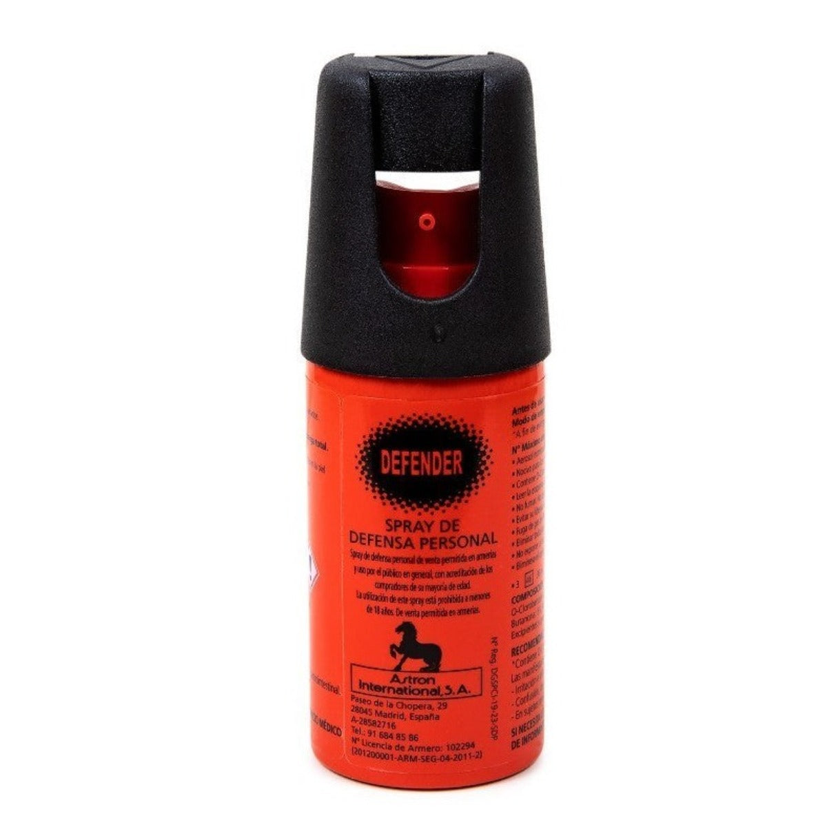 Spray de denfensa personal Defender Homologado