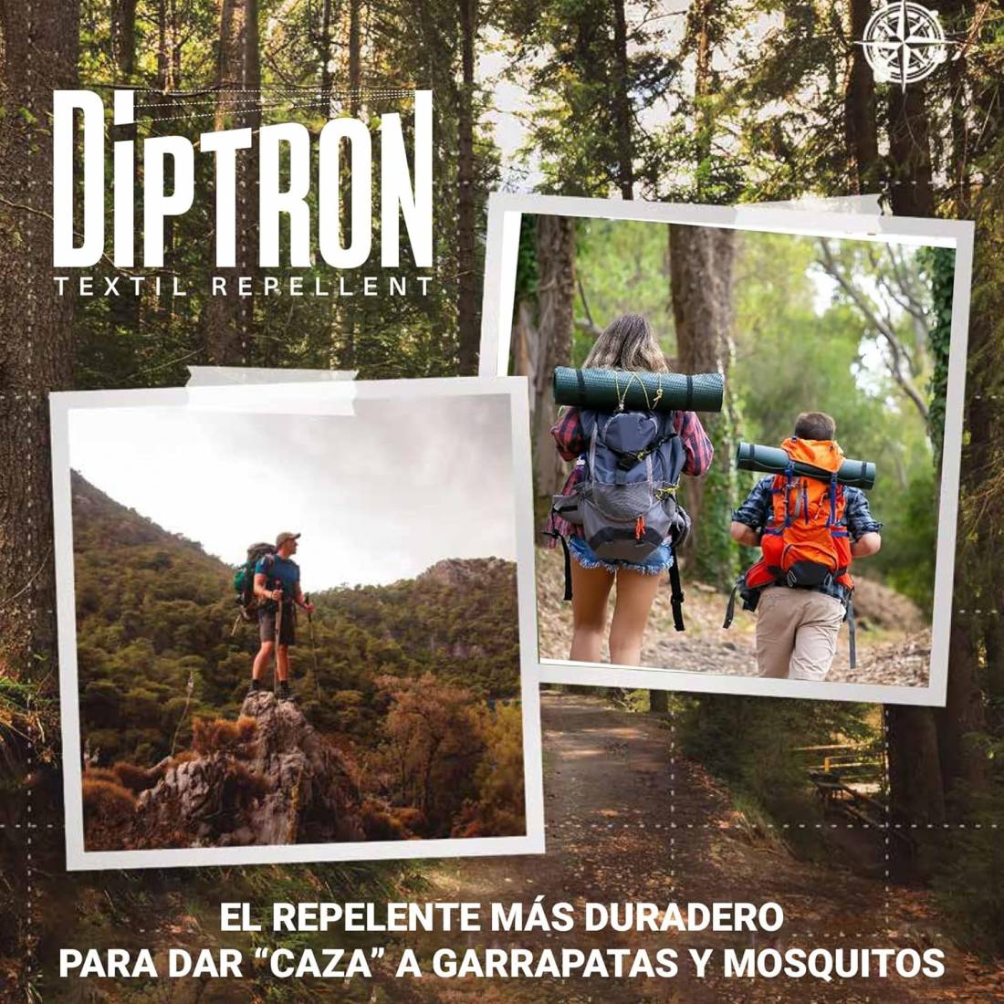 Spray Textil Repelente DIPTRON Mosquitos y Garrapatas 100 ml