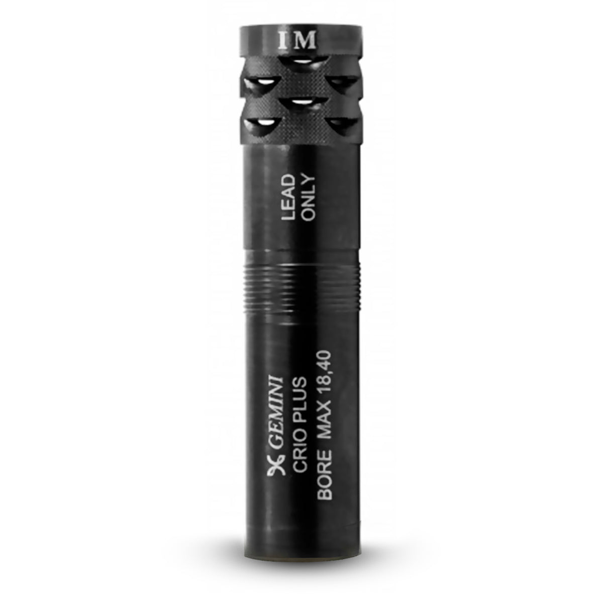 Choke Gemini Freno de boca +20mm Crio Plus (70mm) calibre 12 para escopetas de caza y tiro deportivo