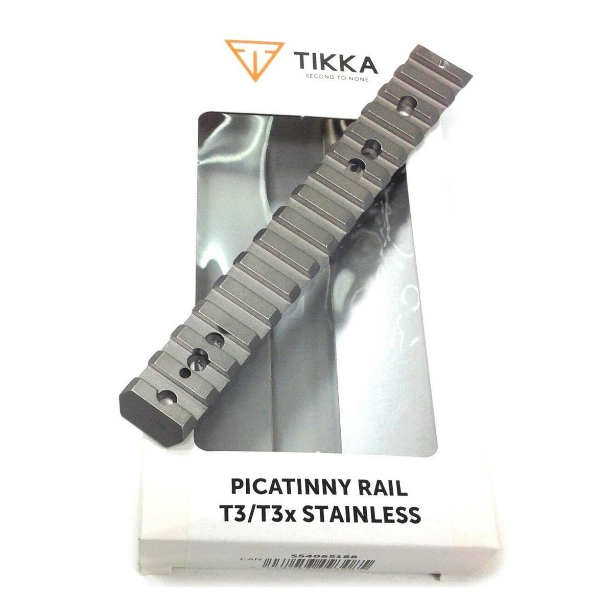 Carril de acero inoxidable Picatinny TIKKA para T3/T3x